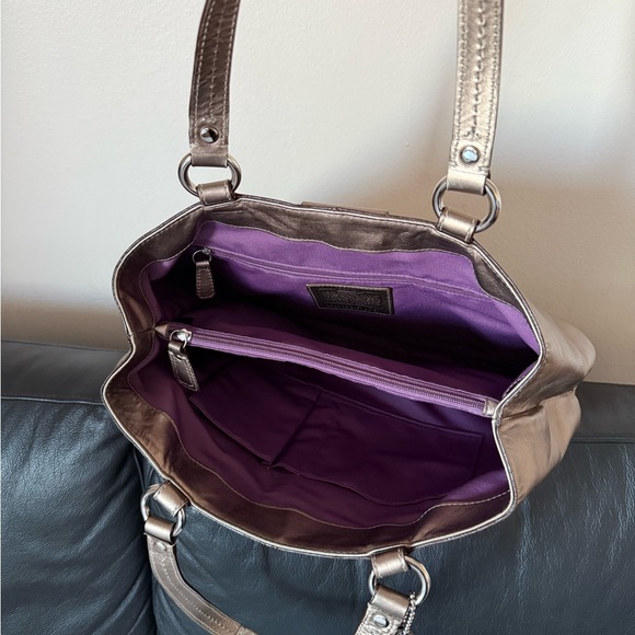Metallic Coach Handbag - Picture 6 of 11